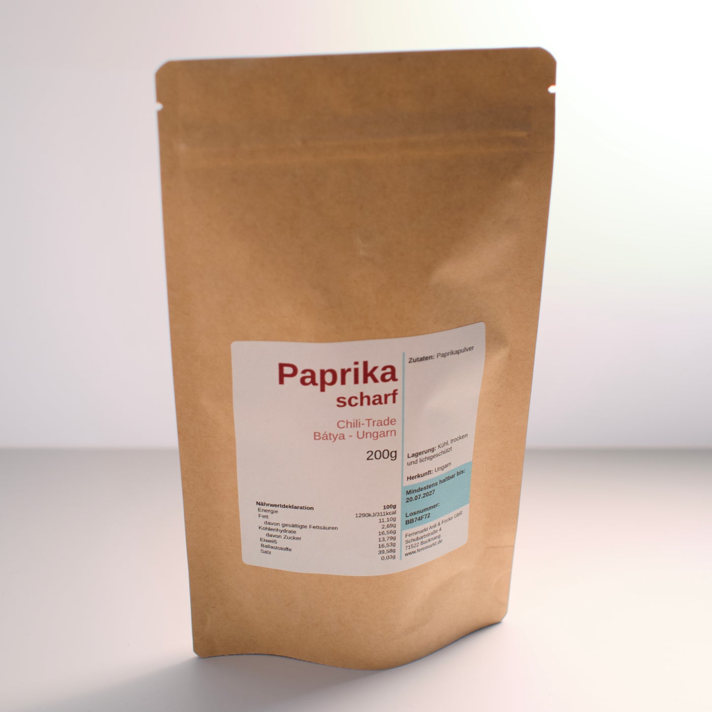 Paprikapulver scharf