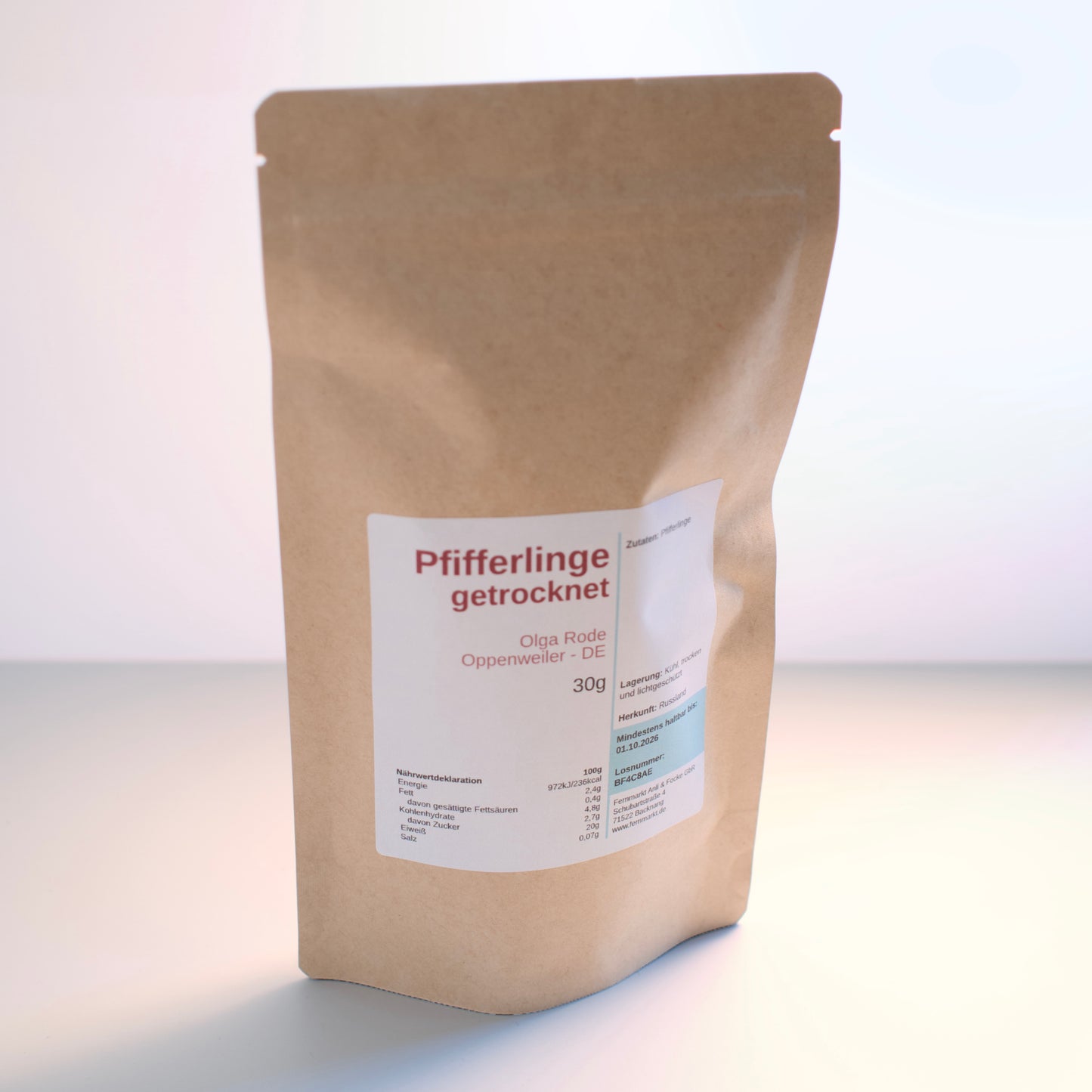 Getrocknete Pfifferlinge