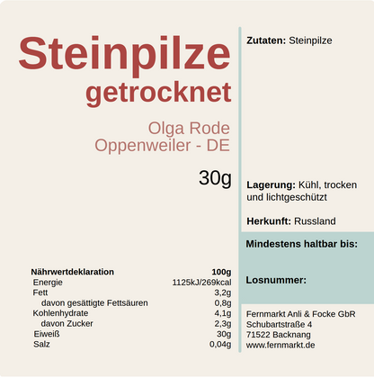Getrocknete Steinpilze