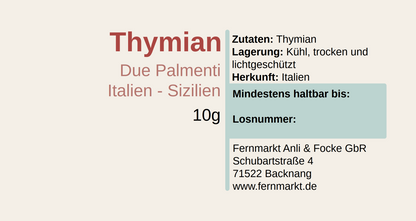 Thymian gerebelt
