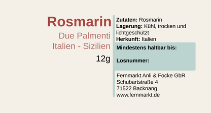 Rosmarin gerebelt