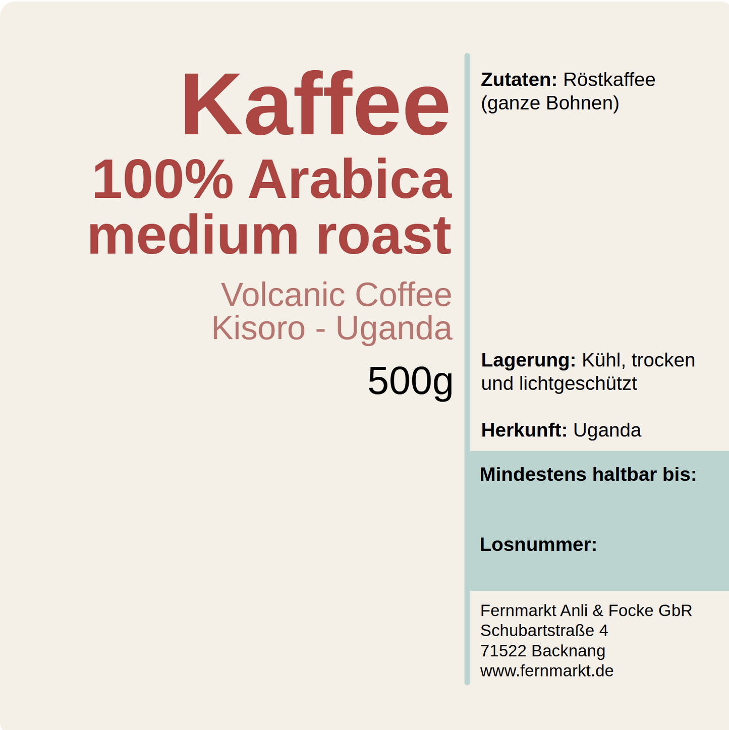 Volcanic Coffee - Medium Roast